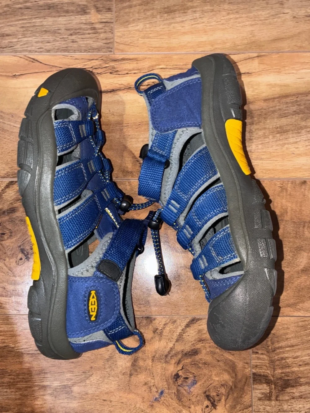 Keen Kid’s Newport H2 Sandals, blue and gray - size big kids 3